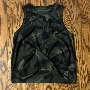 Camouflage Print tank top